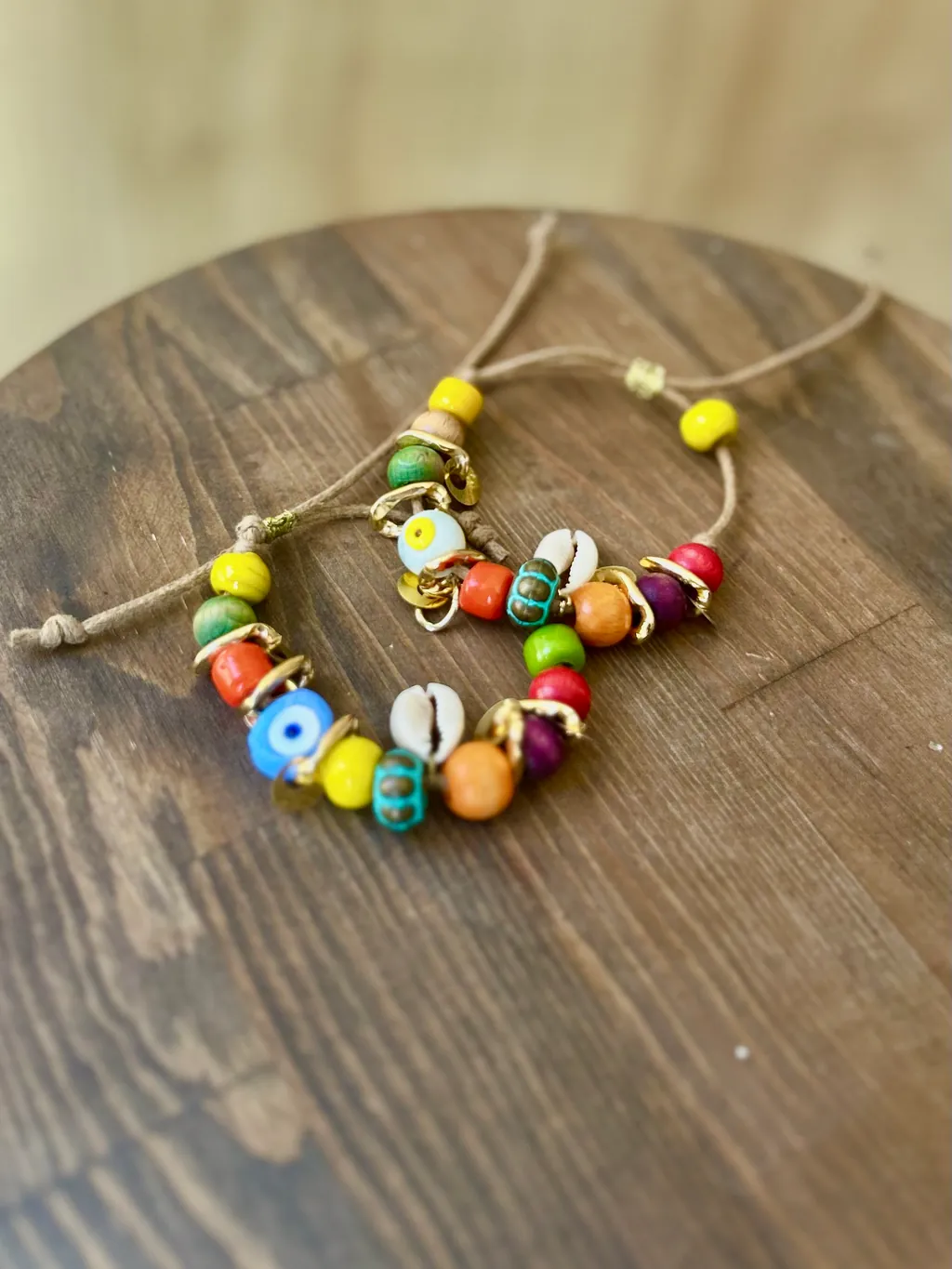 El Yapımı Boncuk Bileklik-Halhal - 1