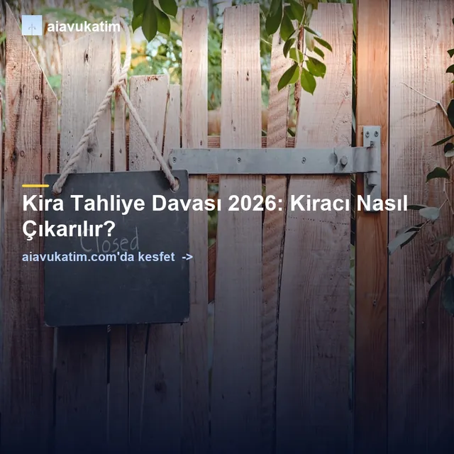 Kira Tahliye Davası 2026: Kiracı Nasıl Çıkarılır?