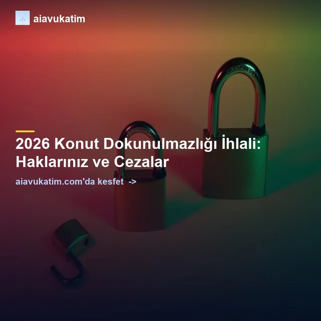 2026 Konut Dokunulmazlığı İhlali: Haklarınız ve Cezalar