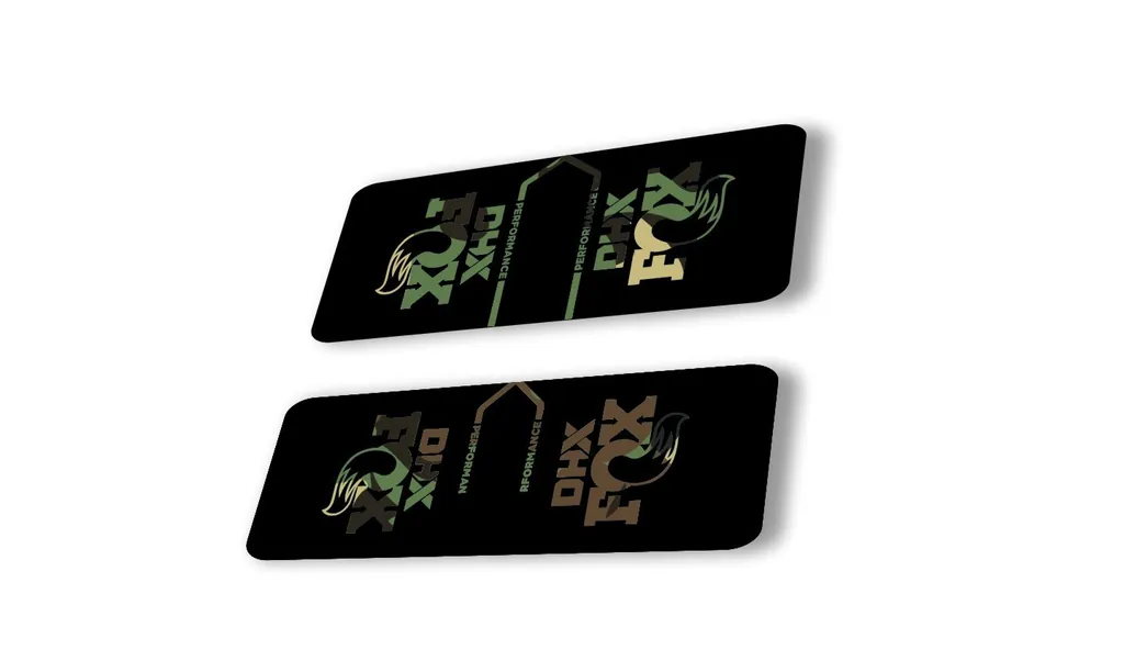 FOX DHX 2022 Performance Rear Shock Suspension Sticker Decal Camo