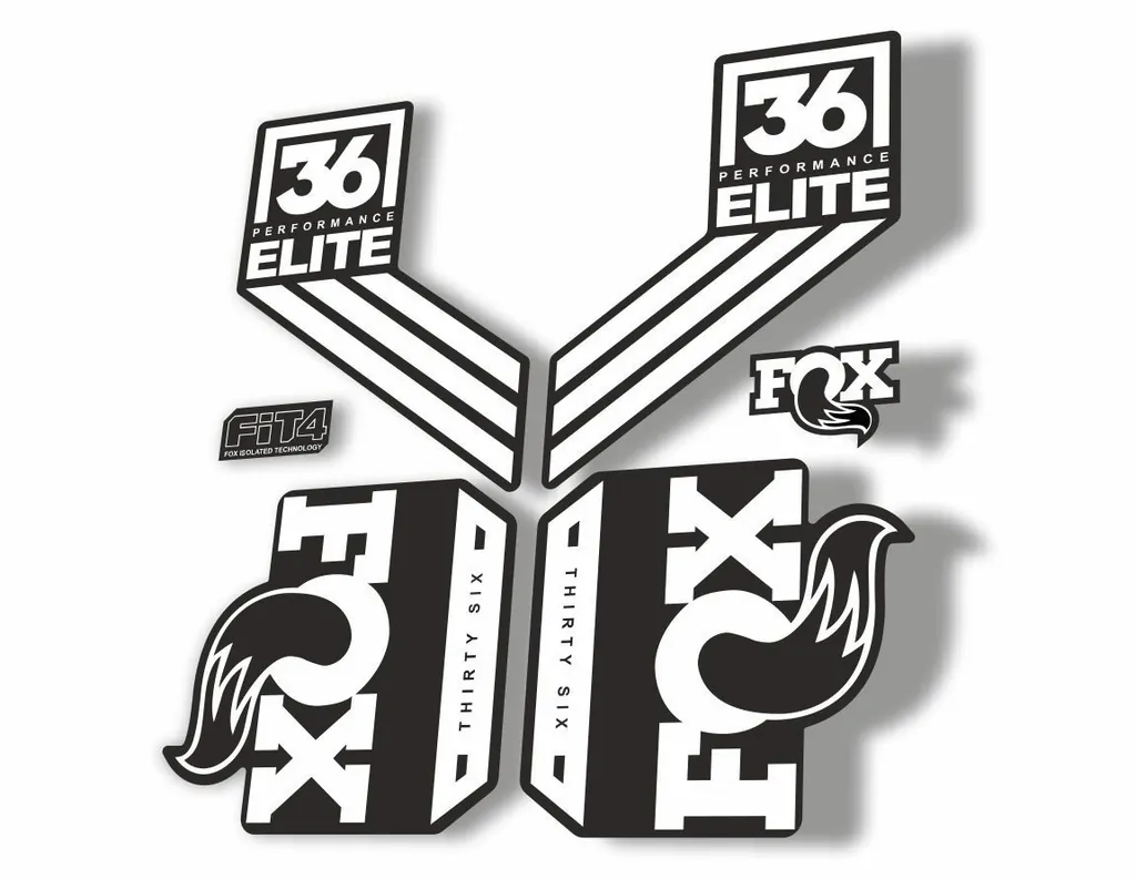 FOX 36 Elite Performance 2017-18 Fork Suspension Factory Decal Sticker White