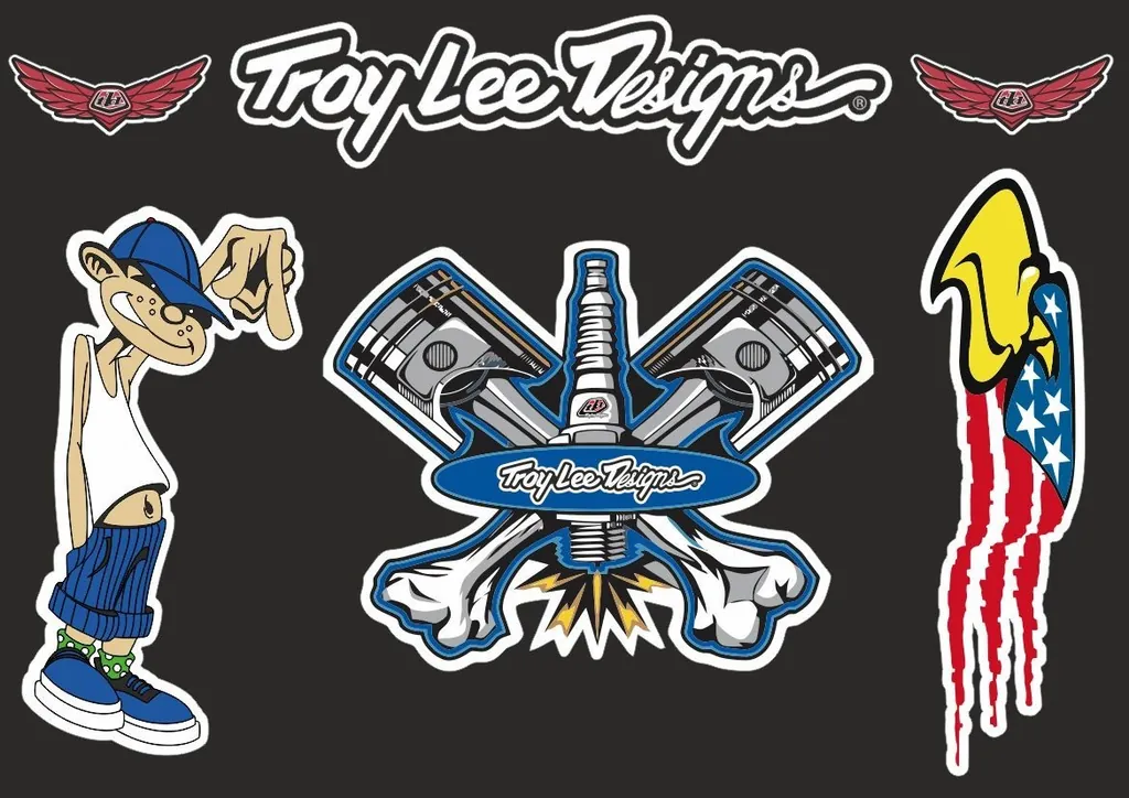 Troy Lee Designs Bike Bicycle Frame Decal Stickers Graphic Adhesive Set Vinyl #7