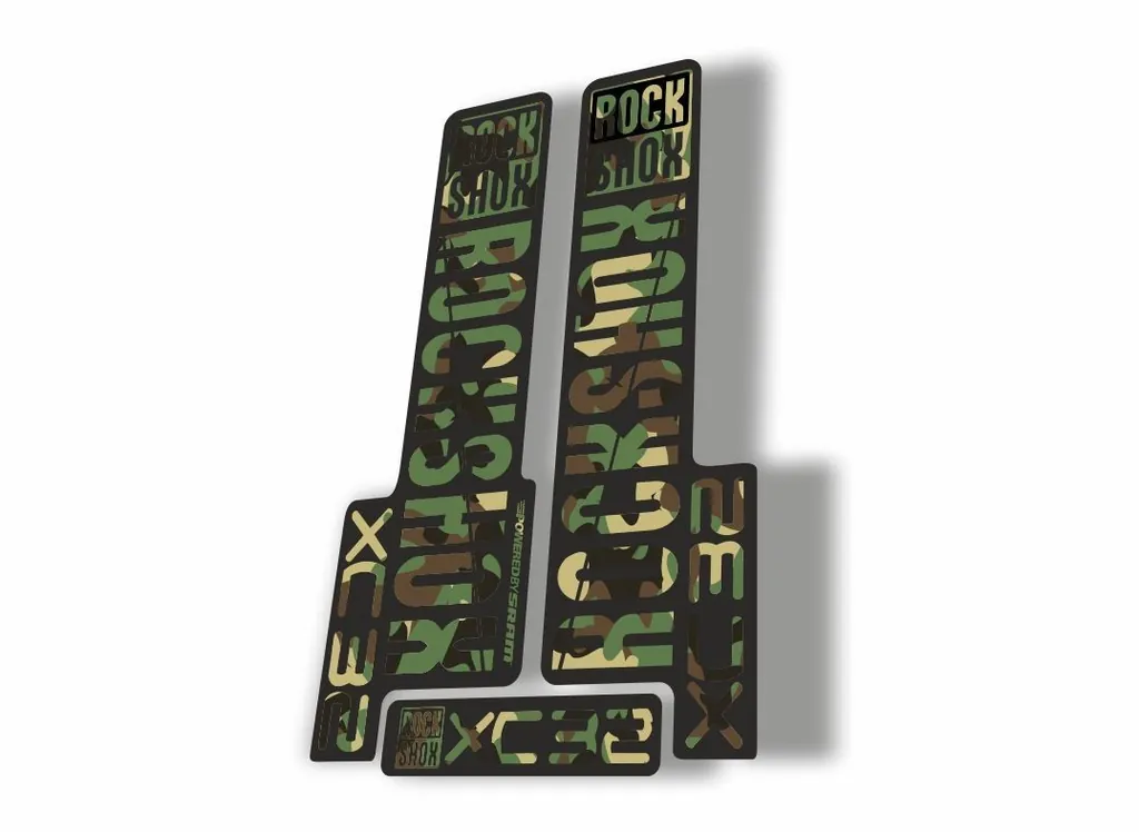 Rock Shox XC32 2018 Fork Decal Mountain Bike Cycling Sticker Adhesive Camuflage