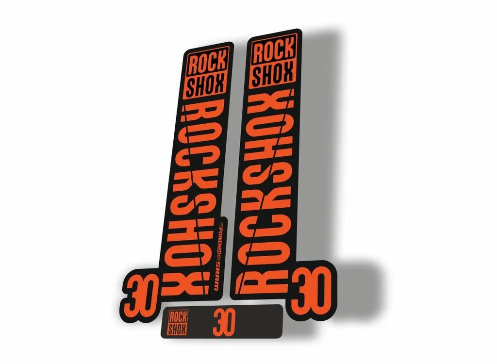 Rock Shox 30 2018 Fork Decal Mountain Bike Cycling Sticker Adhesive Orange