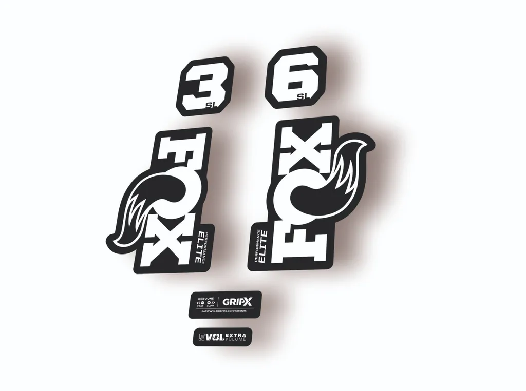 FOX 36 SL Elite 2026 Fork Factory Suspension Decal Sticker Adhesive White