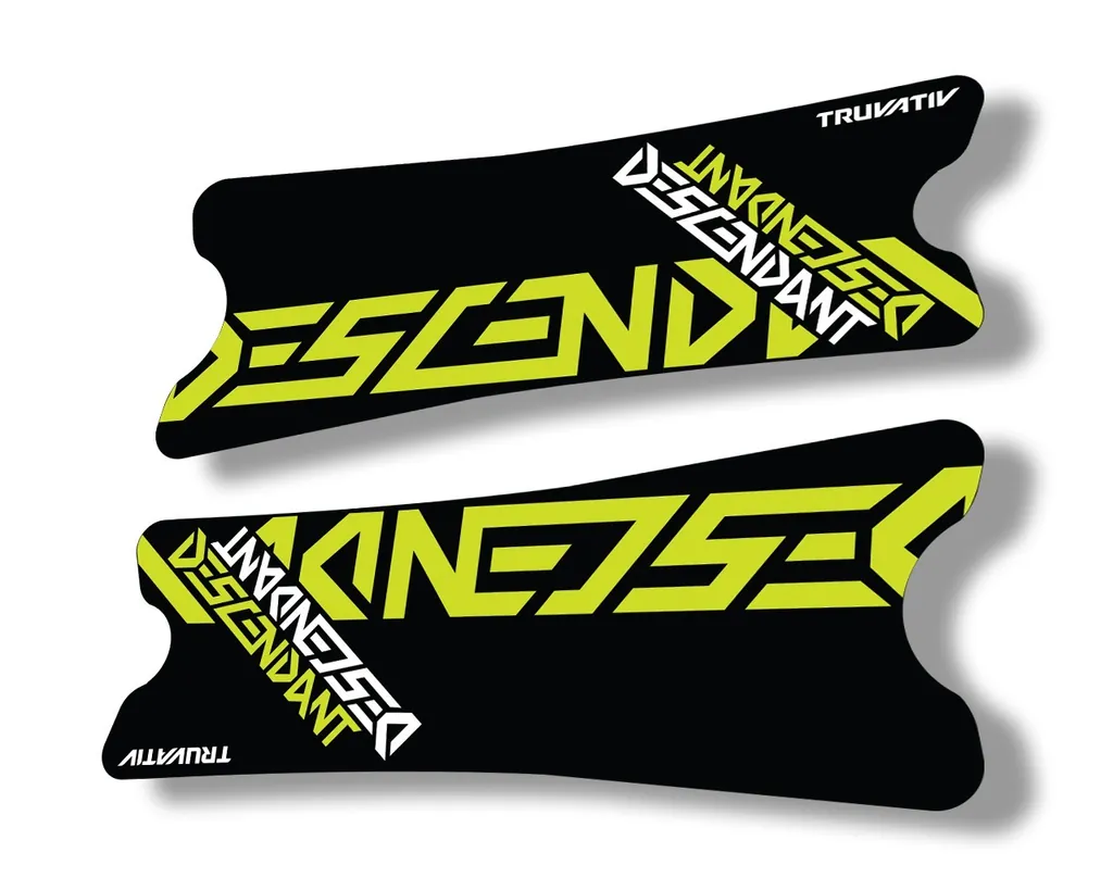 Truvativ 2018 Dexcendant Crank Set Stickers Decals MTB Bicycle 2Pcs Lime Green
