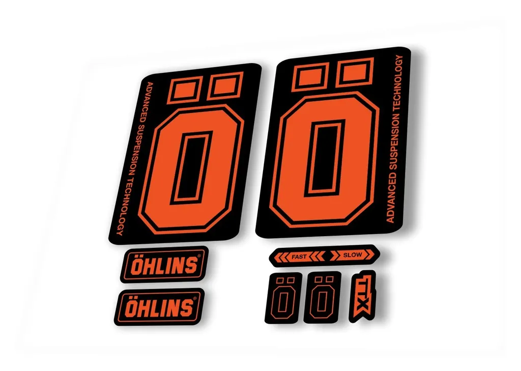 Ohlins DH38 2019 Fork Decal Mountain Bike Cycling Sticker Adhesive Orange
