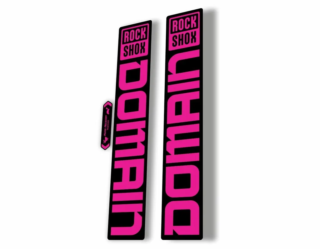 Rock Shox DOMAIN 2022 Mountain Bike Cycling Decal Sticker Adhesive Pink