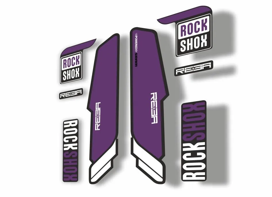 Rock Shox REBA 2015-17 Fork Decal Mountain Bike Cycling Sticker Adhesive Purple