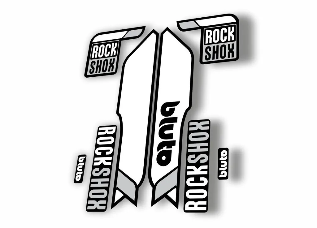 Rock Shox BLUTO 2016-17 Mountain Bike Cycling Fork Decal Sticker White