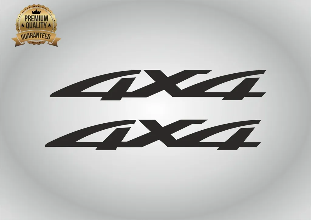 4x4 Decals Compatible with Mazda B2500 BT50 Truck Tailgate 2pcs