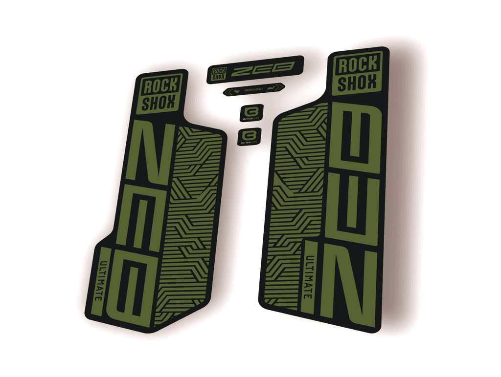 Rock Shox ZEB ULTIMATE 2024 Flight Attendant Bike Cycling Decal Sticker Olive