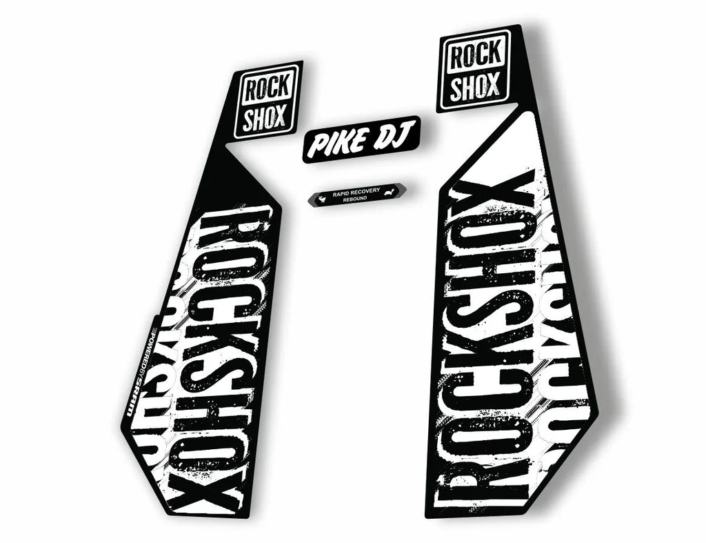 Rock Shox PIKE DJ 2017 Fork Decal Mountain Bike Cycling Sticker Adhesive White