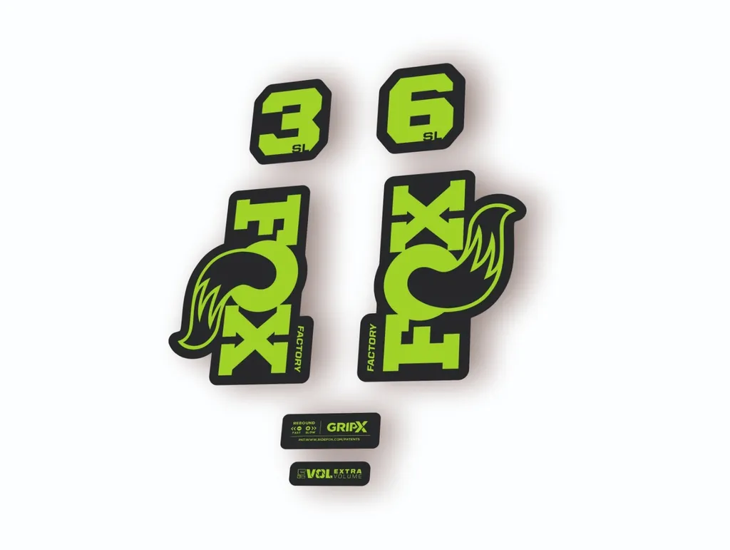 FOX 36 SL Factory 2026 Fork Decal Suspension Sticker Adhesive Green