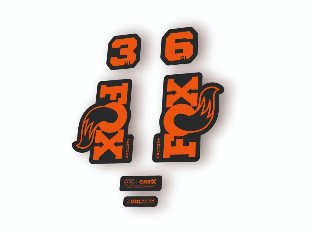 FOX 36 SL Factory 2026 Fork Decal Suspension Sticker Adhesive Orange
