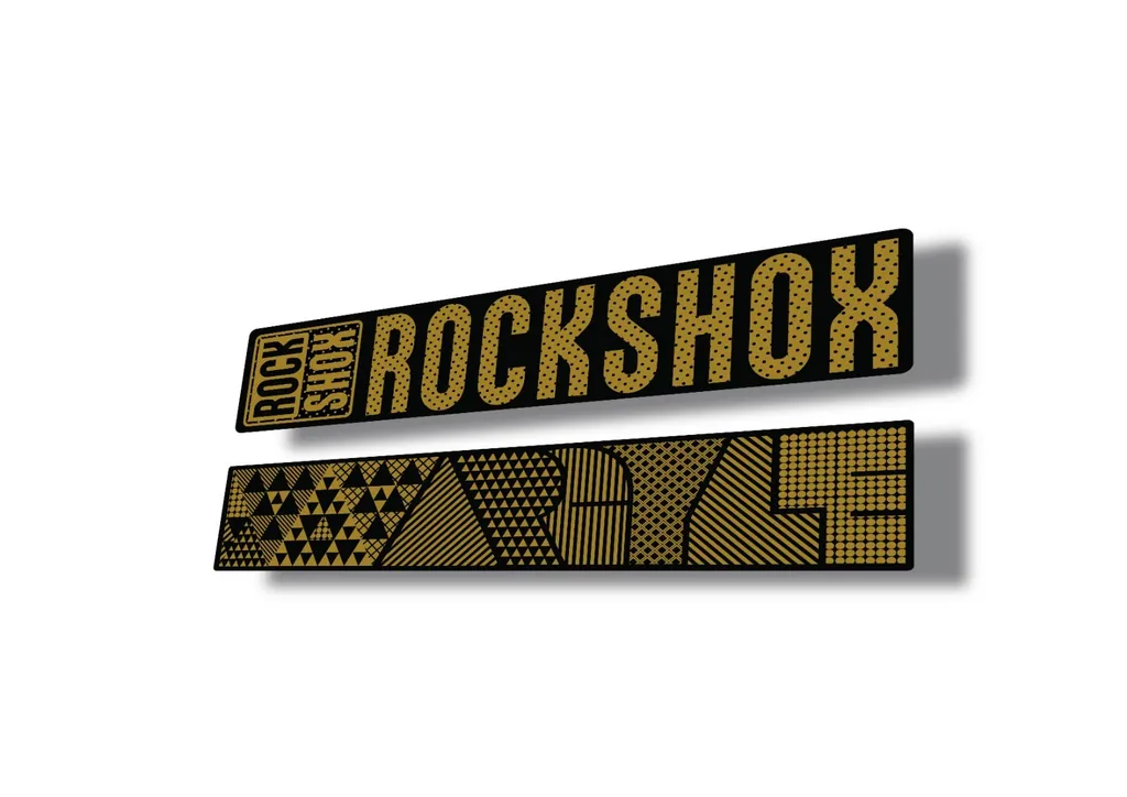 Rock Shox ARGYLE 2017 Fork Decal Mountain Bike Cycling Sticker Gold