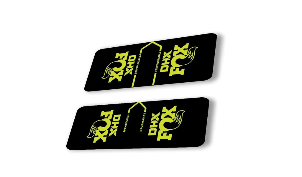 FOX DHX 2022 Performance Rear Shock Suspension Sticker Decal Adhesive L. Green