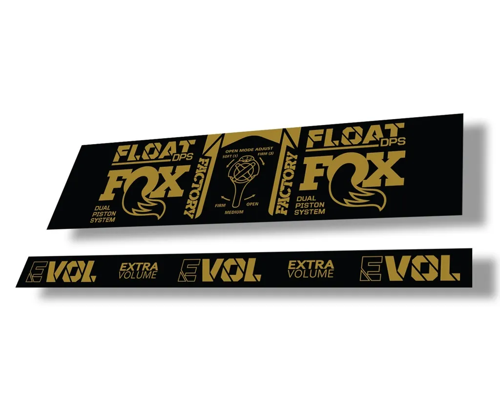 FOX Float DPS 2021 Rear Shock Suspension Factory Sticker Adhesive Decal Gold