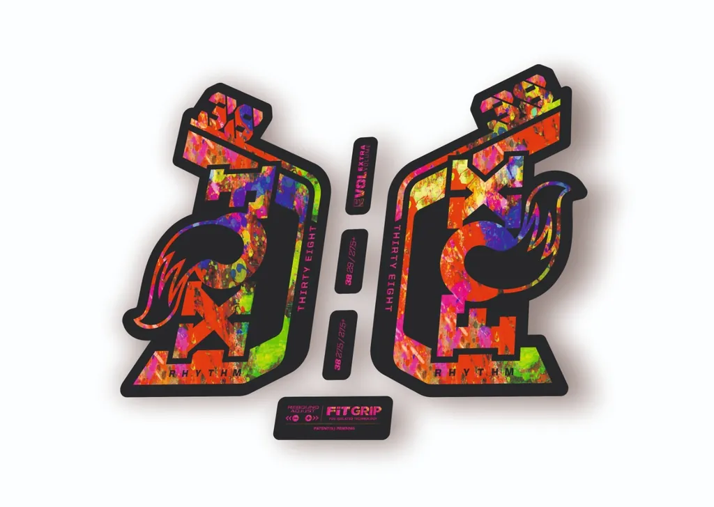 Fox 38 Rhythm 2024 Fork Suspension Factory Decal Sticker Adhesive Oil Slick