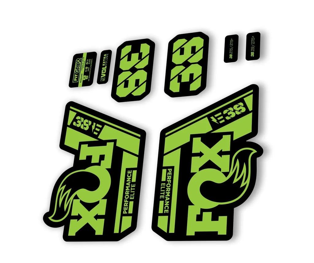 FOX 38 P. Elite E Bike 2021 Forks Suspension Factory Decal Sticker Green