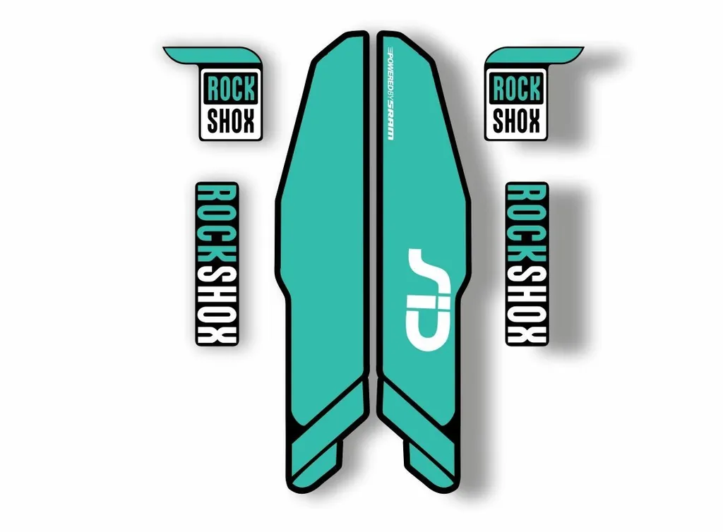 Rock Shox SID 2015 Mountain Bike Cycling Decal Kit Sticker Adhesive Kit Dolphin