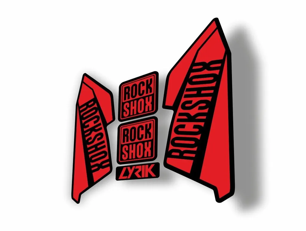 Rock Shox Lyrik 2016 Fork Decal Bike Cycling Sticker Red