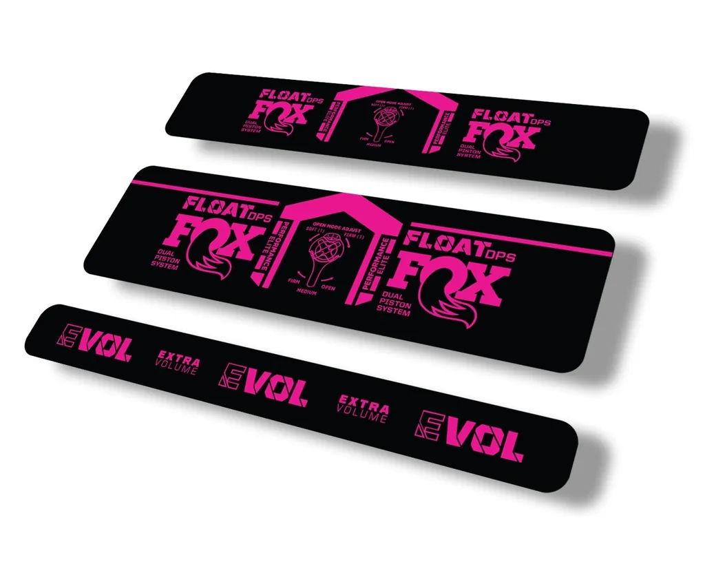 FOX Float DPS 2021 Performance Elite Rear Shock Suspension Sticker Decal Pink
