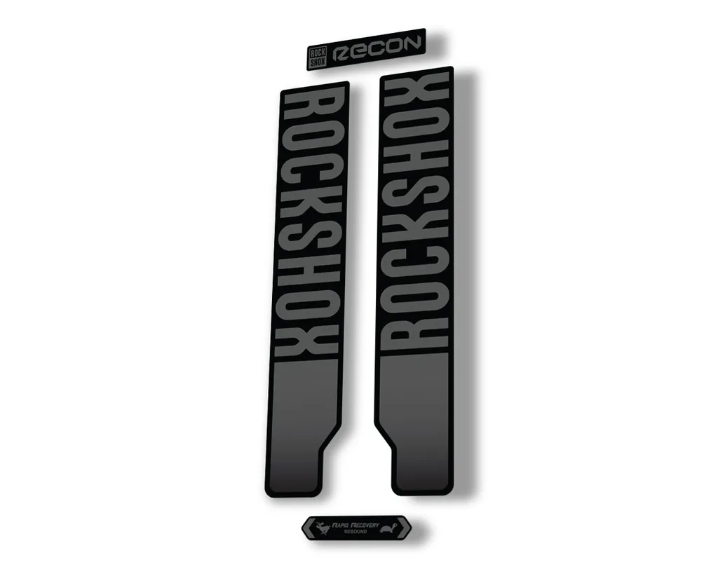 Rock Shox RECON 2021 Mountain Bike Cycling Decal Kit Sticker Adhesive Gray
