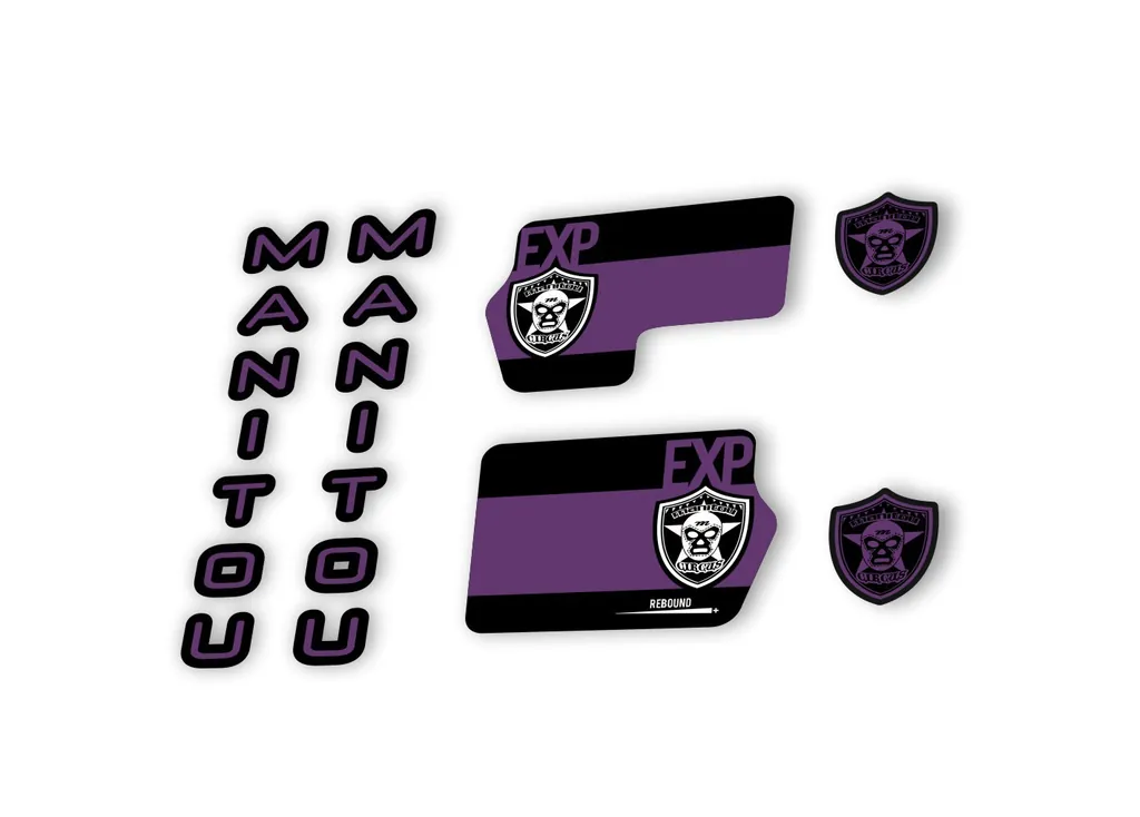 Manitou Circus Expert 2020 Fork Suspension Decal Kit Sticker Purple