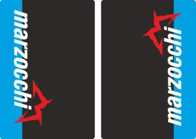 Marzocchi Suspension Bike Upper Fork Decal Sticker Graphic Set Adhesive Blue