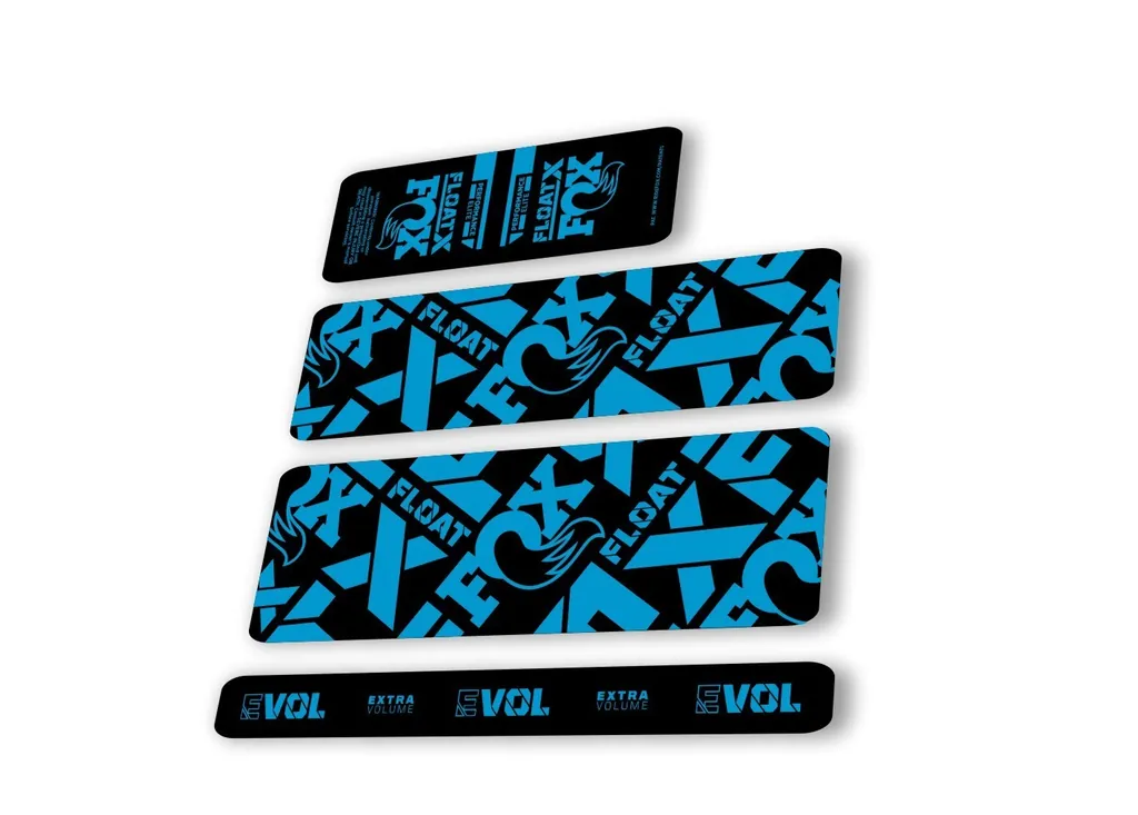 Fox 2022 Float X Performance Elite Rear Shock Suspension Sticker Decal Blue