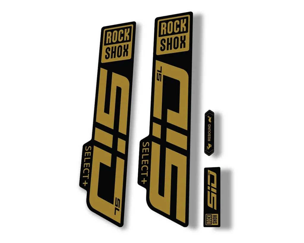 Rock Shox SID SL Select Plus 2021 Mountain Bike Cycling Decal Sticker Gold