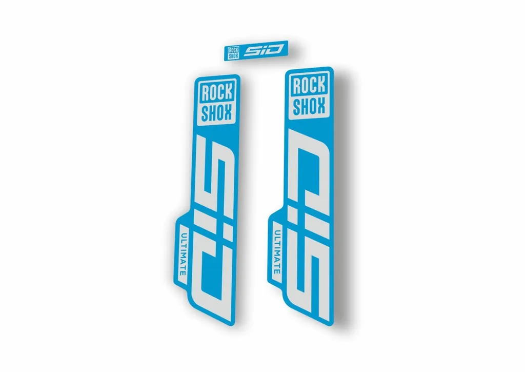 Rock Shox SID 2021 ULTIMATE Fork Decal Mountain Bike Cycling Sticker Blue L.Gray