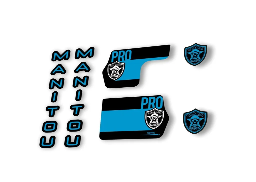Manitou Circus Pro 2020 Fork Suspension Decal Kit Sticker Set Blue