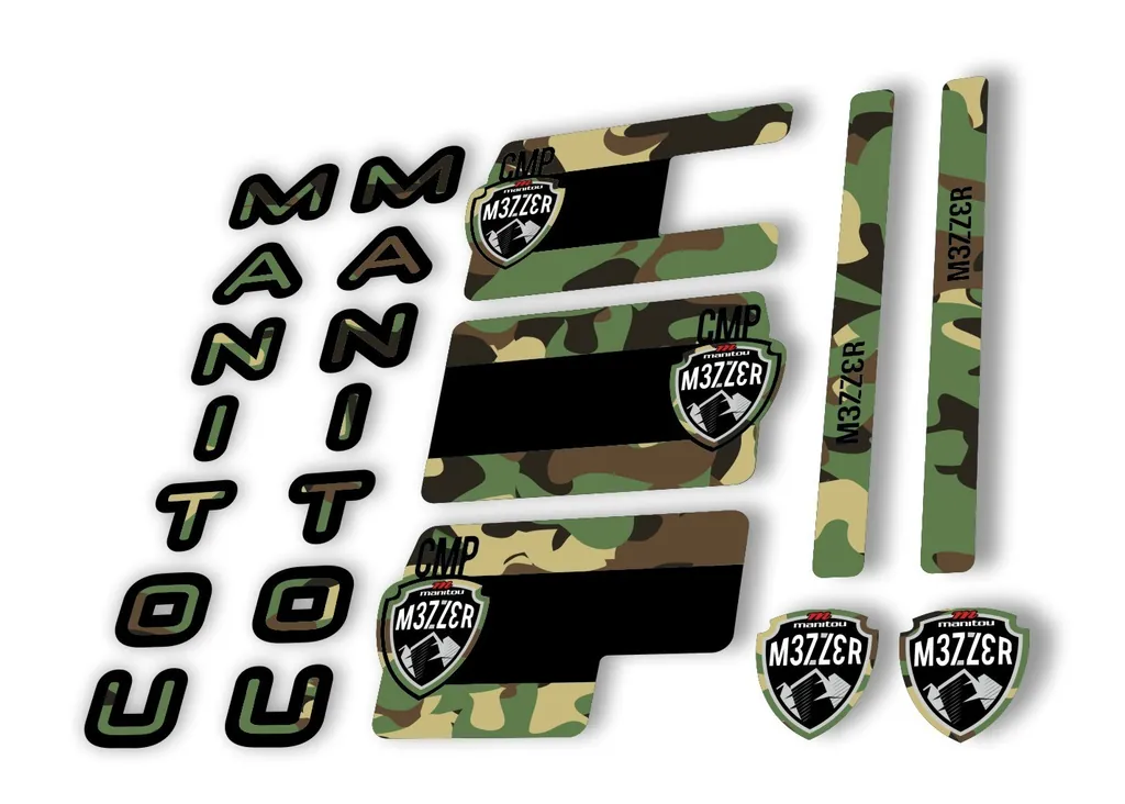 Manitou Mezzer Comp 2020 Fork Suspension Decal Kit Sticker Set Camo