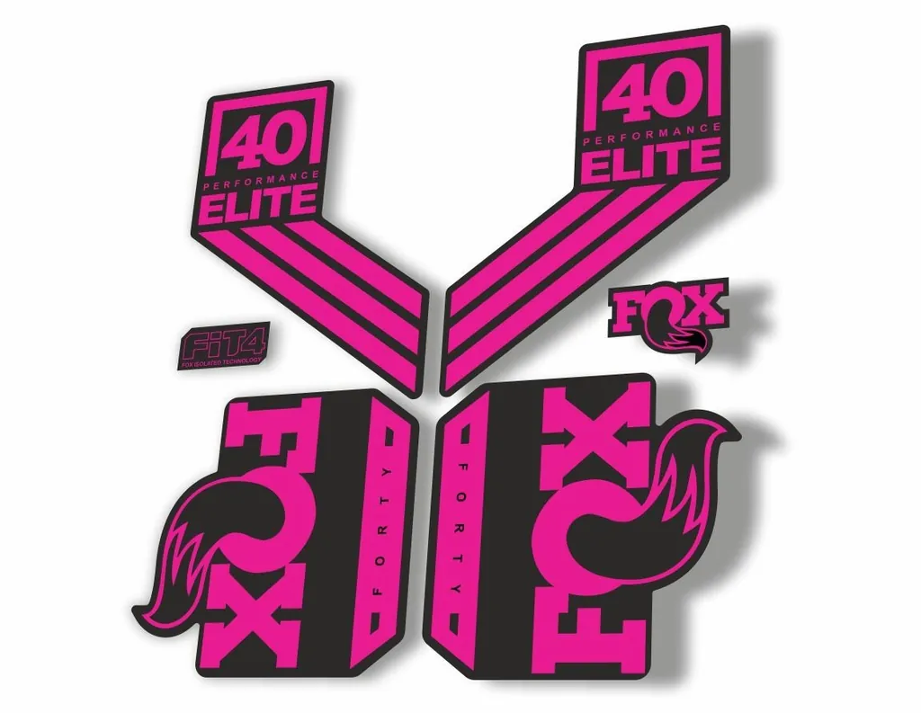 FOX 40 Elite Performance 2017-18 Fork Suspension Factory Decal Sticker Pink