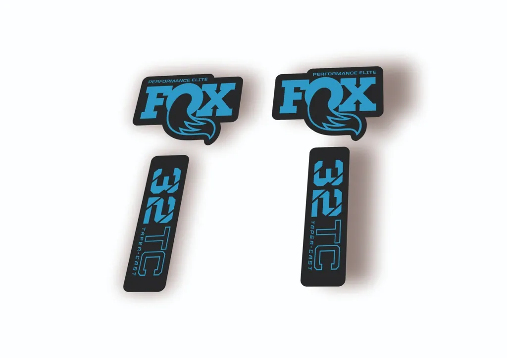 FOX 32 Taper Cast Elite 2024 Fork Suspension Factory Decal Sticker Adhesive Blue