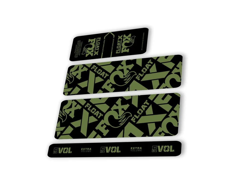 Fox 2022 Float X Performance Rear Shock Suspension Sticker Decal Olive