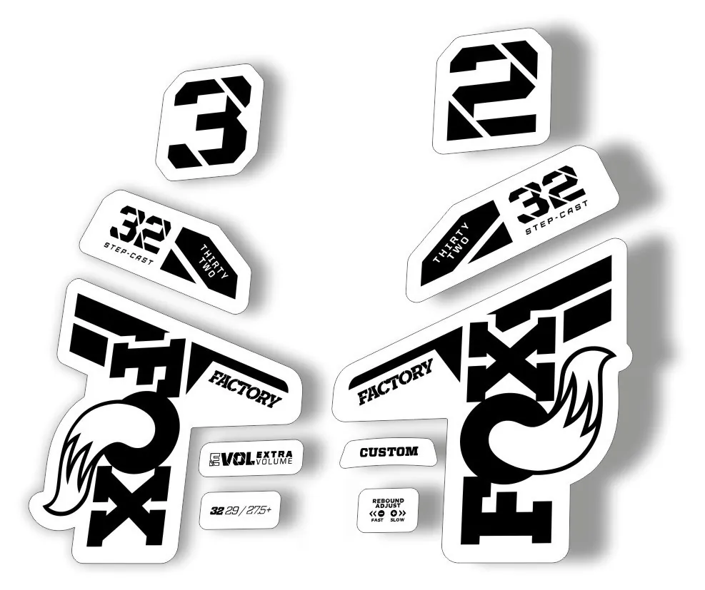 Fox 32 Factory 2021 Fork Suspension Decal Sticker Adhesive Black