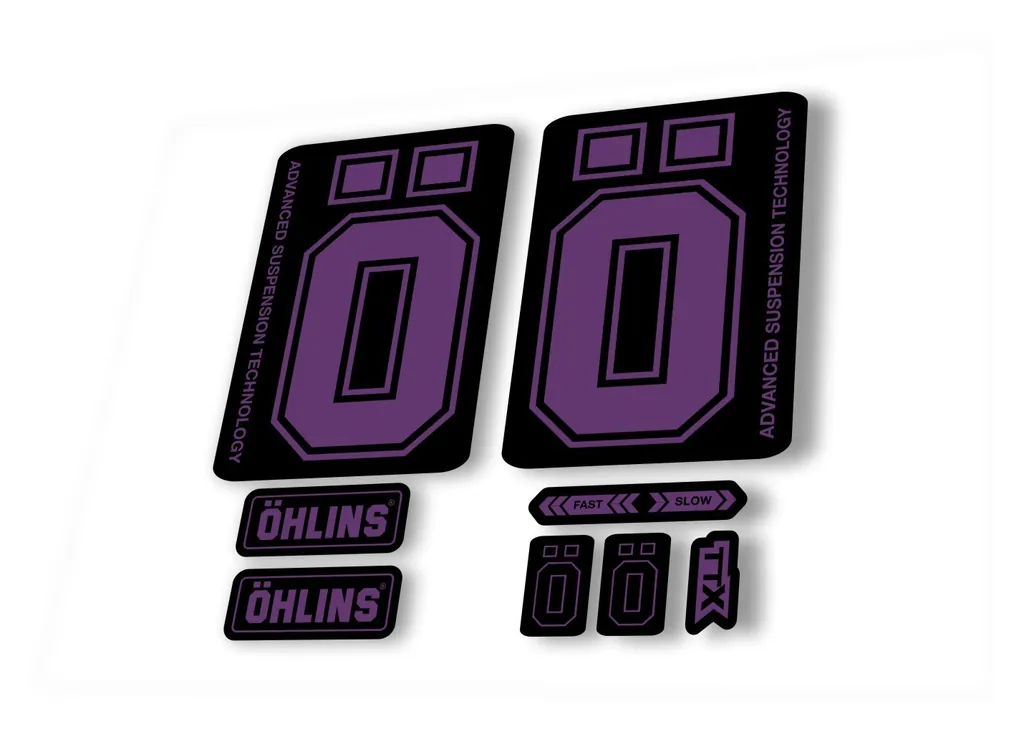 Ohlins DH38 2019 Fork Decal Mountain Bike Cycling Sticker Adhesive Purple