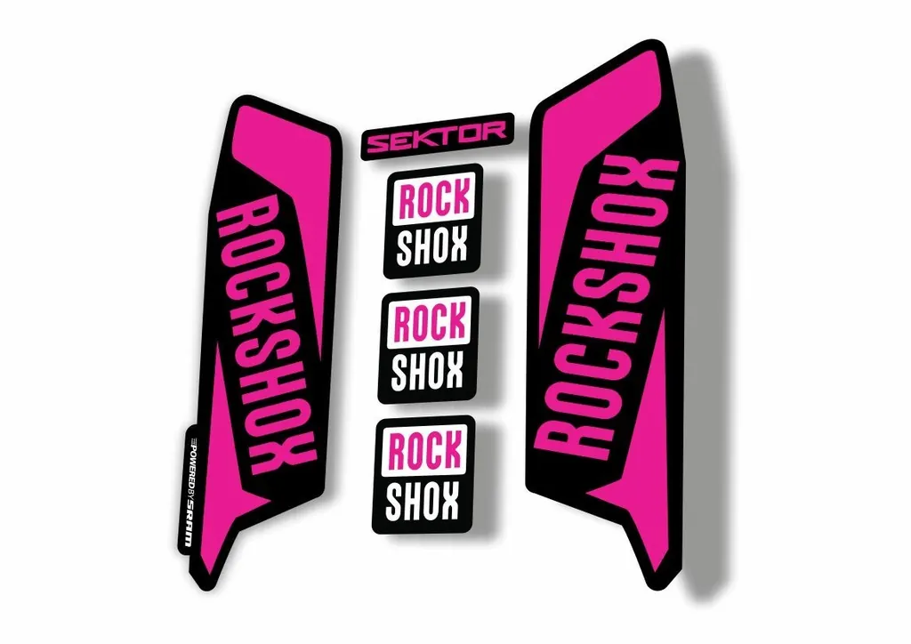 Rock Shox SEKTOR 2016 Fork Decal Mountain Bike Cycling Sticker Adhesive Pink