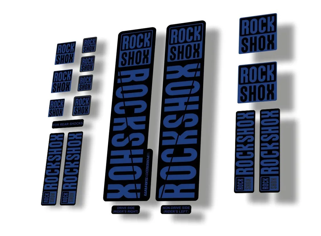 Rock Shox 2018 Decal Set For 30 32 RS1 Mountain Bike Cycling Sticker Dark Blue