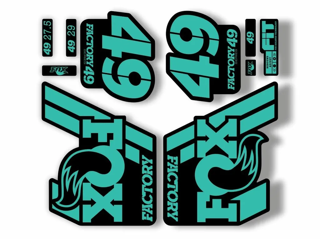FOX 49 Float 2018-19 Forks Suspension Factory Decal Sticker Adhesive Dolphin