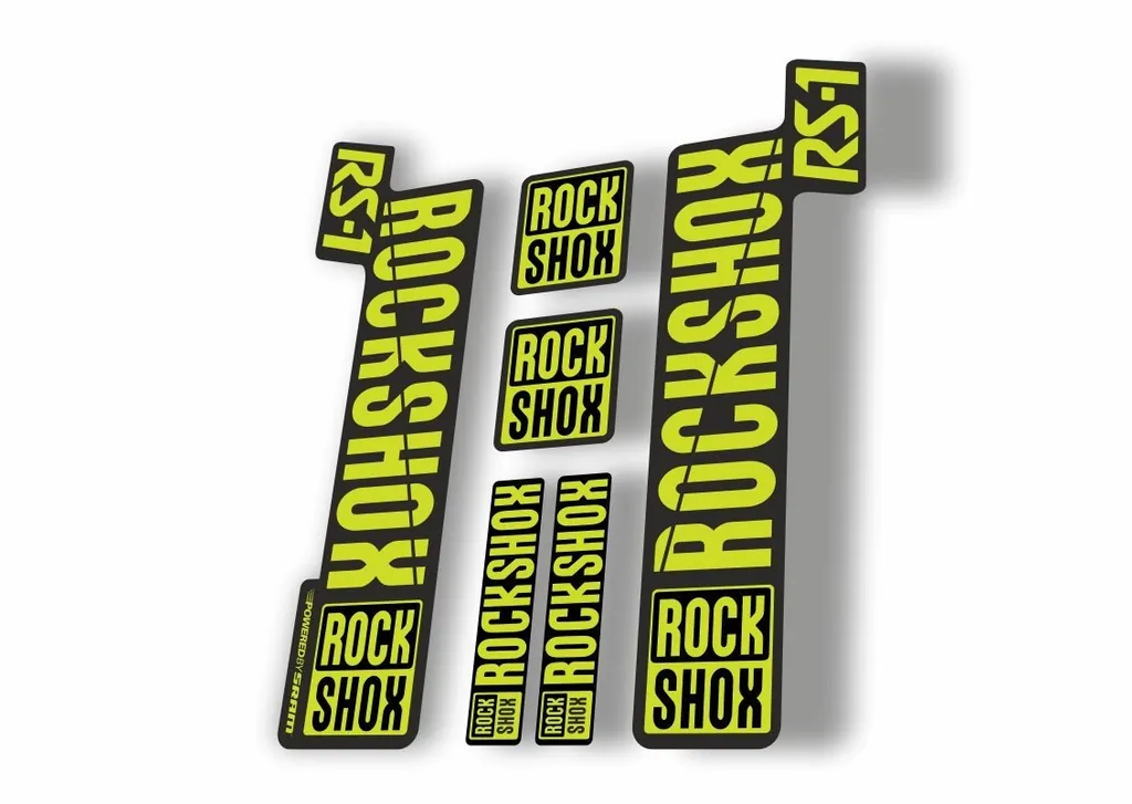 Rock Shox RS1 2018 Fork Decal Mountain Bike Cycling Sticker Adhesive Lime Green