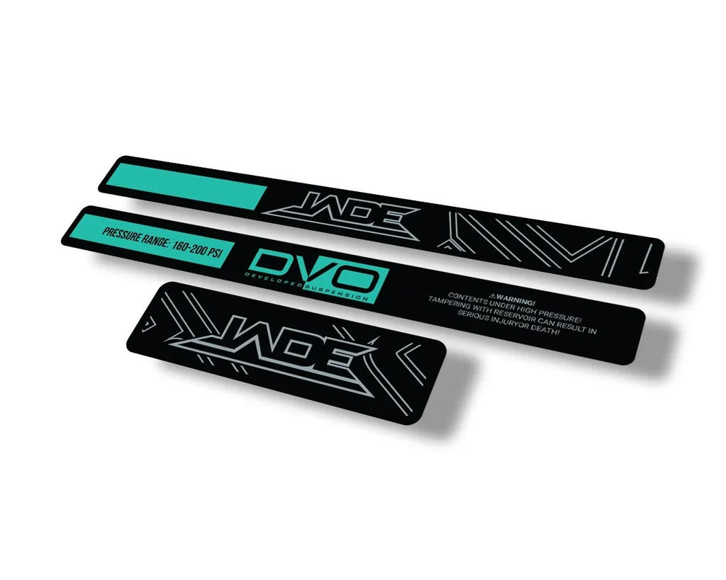 DVO Jade Coil 2020 Rear Shock Suspension Sticker Factory Decal Adhesive Dolphin