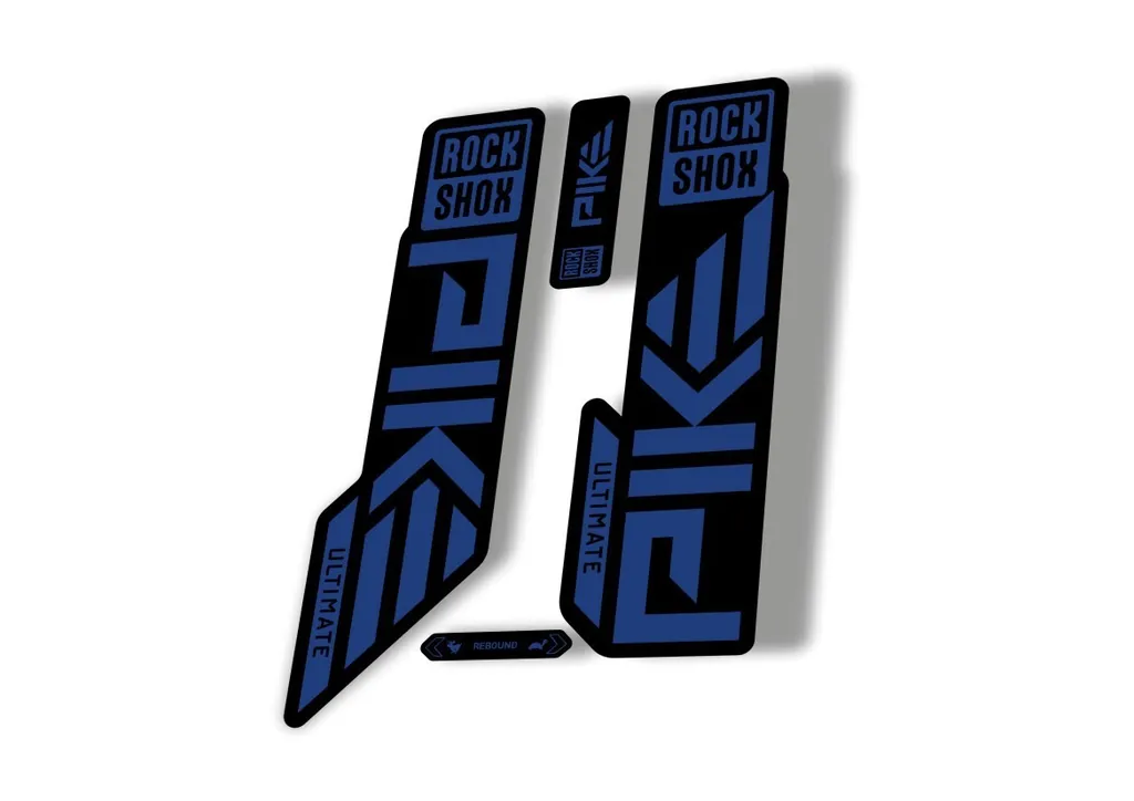 Rock Shox PIKE ULTIMATE 2023 Mountain Bike Cycling Decal Sticker Adhesiv D. Blue