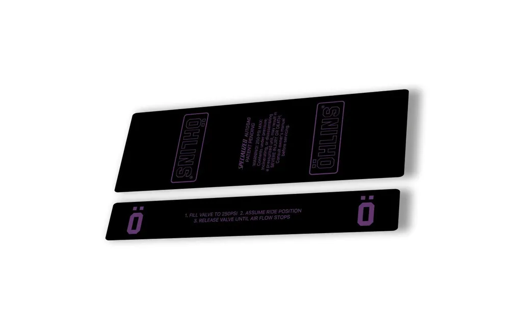 Ohlins STX22 Rear Shock Decal Mountain Bike Cycling Sticker Adhesive Purple