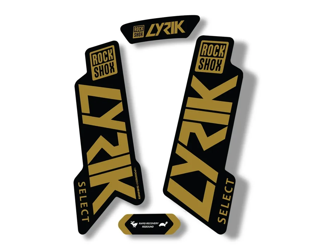 Rock Shox LYRIK 2020 ULTIMATE Mountain Bike Cycling Decal Sticker Gold