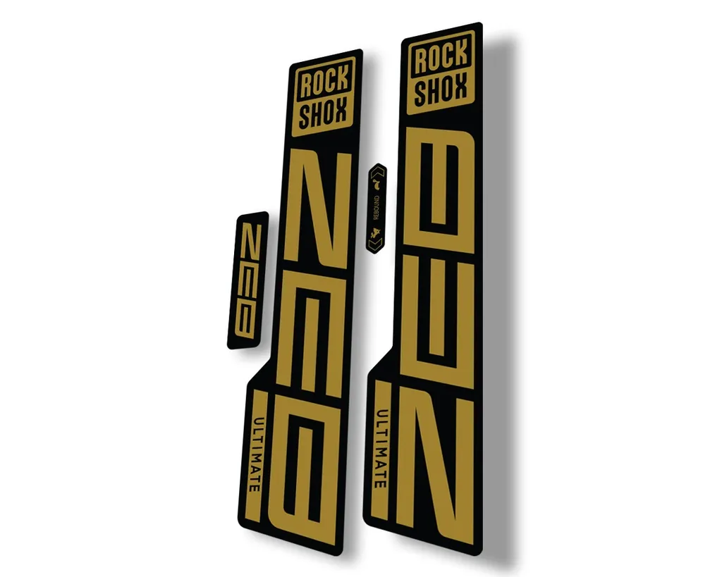 Rock Shox ZEB 2021 ULTIMATE Mountain Bike Cycling Decal Sticker Adhesive Gold