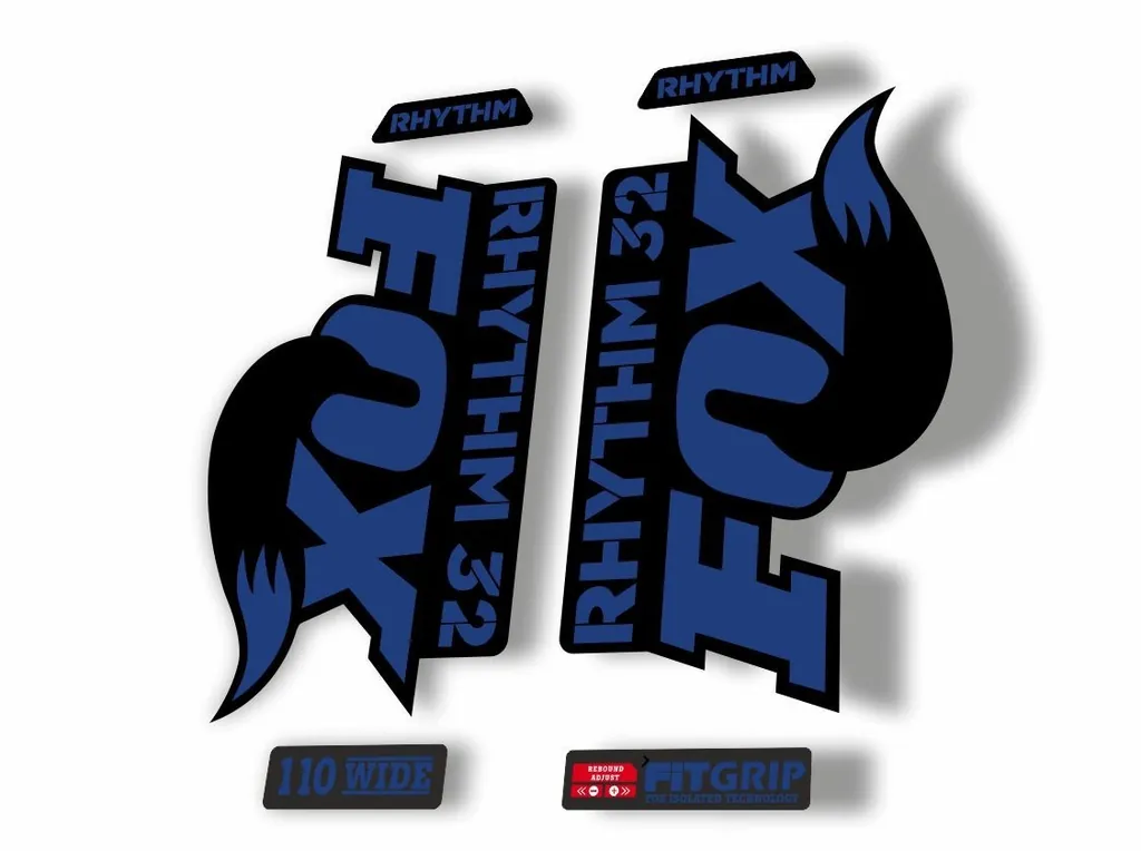 FOX 32 Rhythm 2018 Forks Suspension Factory Decal Sticker Adhesive Dark Blue